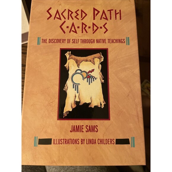 Vintage Sacred Path Cards by Jamie Sams 44 Cards + Book Native American Spiritua - Picture 1 of 8